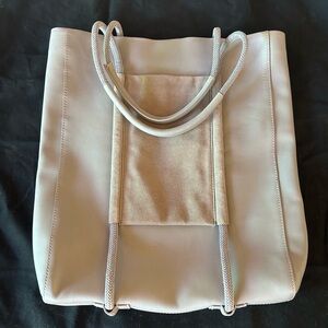 Rag and Bone morado gray leather passport / tote Bag